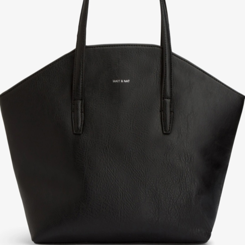 NEW BLACK TOTE with added strap